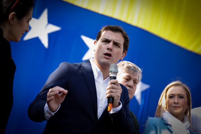 Albert Rivera en el acto homenaje del opositor venezolano Leopoldo López | CIUDADANOS ep albert riveraacto homenajeopositor venezolano leopoldo lopez
