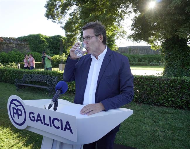 Alberto Núñez Feijóo, cuando anunció que no sería candidato a presidir el PP | ALVARO BALLESTEROS ep alberto nunez feijoo anunciano sera candidatopresidirpp 20180621092901