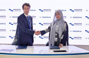 ep archivo   el presidente de indra angel escribano y la consejera delegada del grupo maqta