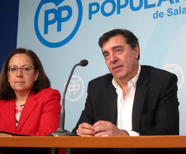 Bermúdez de Castro en la sede del PP de Salamanca. | EUROPA PRESS ep bermudezcastrola sedeppsalamanca