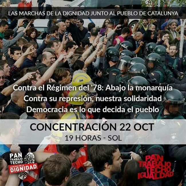 Cartel de la concentración | MARCHAS DE LA DIGNIDAD ep cartella concentracion