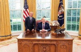 ep el ex comisario venezolano ivan simonovis y el presidente estadounidense donald trump