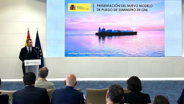 ep el presidente de puertos del estado gustavo santana en la presentacion del modelo unificado de