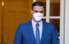 ep el presidente del gobierno pedro sanchez acude a recibir al presidente de la republica dominicana