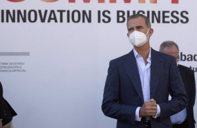 ep el rey felipe vi a su llegada a la inauguracion del south summit 2021 a 5 de octubre de 2021 en