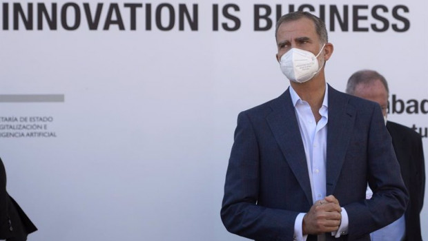 ep el rey felipe vi a su llegada a la inauguracion del south summit 2021 a 5 de octubre de 2021 en