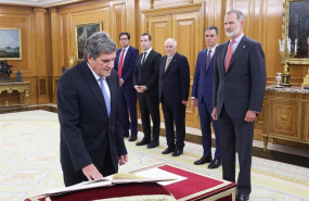 ep el rey preside en el palacio de la zarzuela el acto de promesa del nuevo gobernador del banco de