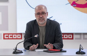 ep el secretario general de ccoo unai sordo comparece en la sede de la confederacion en una imagen
