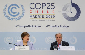 ep el secretario general de naciones unidas antonio guterres en rueda de prensa en la cop25 en