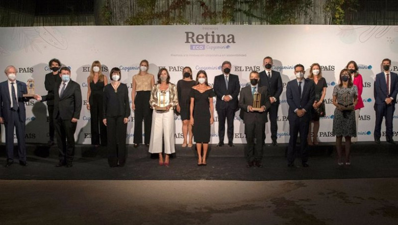 ep entrega de los ganadores de los premios retina eco de el pais y capgemini presidido por la reina