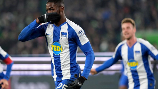 ep jordan torunarigha con el hertha berlin