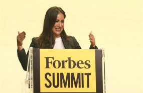 ep la vicealcaldesa de madrid begona villacis durante su intervencion en el forbes summit women 2019