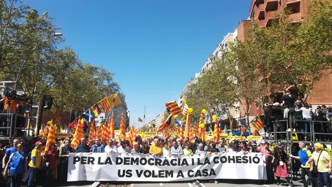 Manifestación de Barcelona por los presos soberanistas | EUROPA PRESS ep manifestacionbarcelonalos presos soberanistas