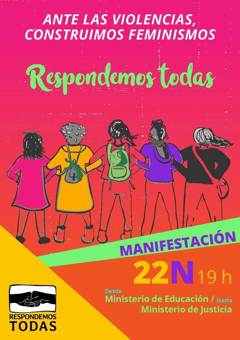 ep manifestiacion con el lema respondemos todas