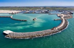ep muelle con bloques de cubipod en dinamarca