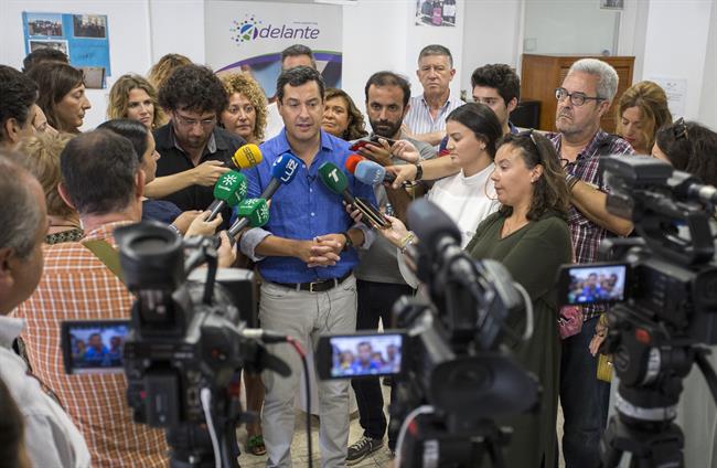 El presidente del PP-A, Juanma Moreno. | A.PÉREZ. ep presidentepp-a juanma moreno 20180910194803