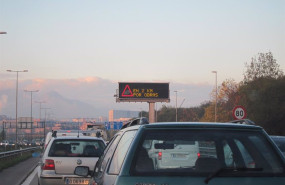 ep archivo   la autopista a 66 a la altura de lugones en oviedo y en sentido hacia leon