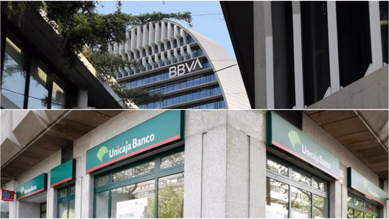 Archivo - Logo de BBVA y de Unicaja Banco | BBVA, UNICAJA BANCO - Archivo ep archivo logo de bbva y de unicaja banco
