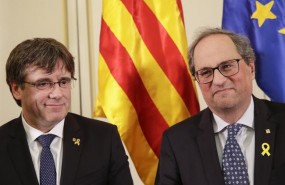 ep carles puigdemont press conference in belgium