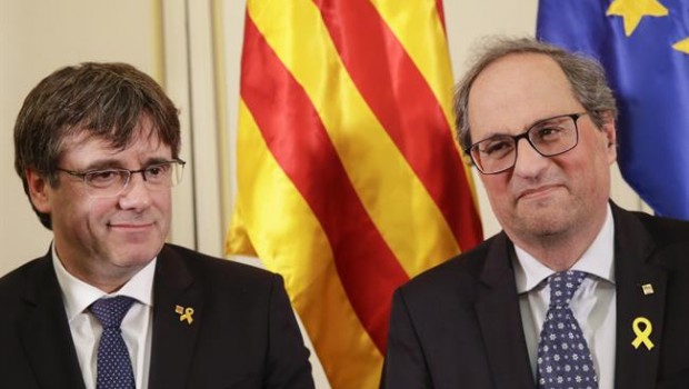 ep carles puigdemont press conference in belgium