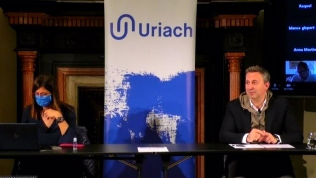 ep el ceo de uriach oriol segarra durante la presentacion