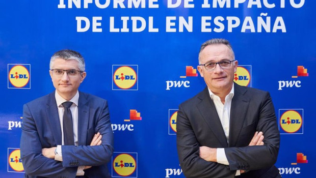 ep el director general corporativo de lidl espana ferran figueras y el socio responsable de