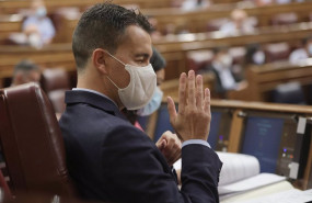 ep el nuevo portavoz del psoe en el congreso hector gomez durante una sesion plenaria en el congreso