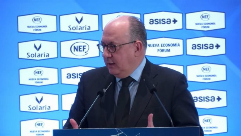 ep el presidenta de la aeb jose maria roldan durante un desayuno informativo organizado por nueva