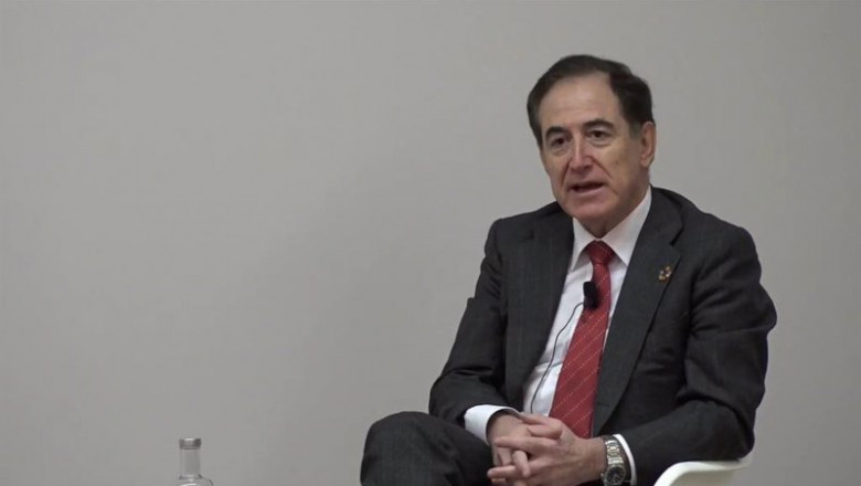 ep el presidente de mapfre antonio huertas durante su intervencion en el i foro del observatorio