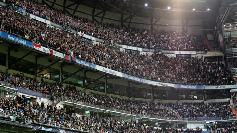 Gradas del estadio Santiago Bernabéu. | Stanley Gontha/PRO SHOTS/AFP/AFP7/Europapress ep gradas del estadio santiago bernabeu