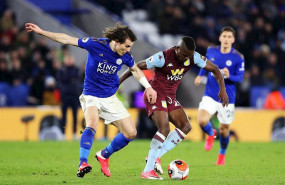 ep imagen del partido de la premier entre el leicester city y el aston villa