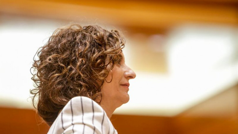ep la ministra de hacienda y portavoz del gobierno maria jesus montero durante el pleno en el senado