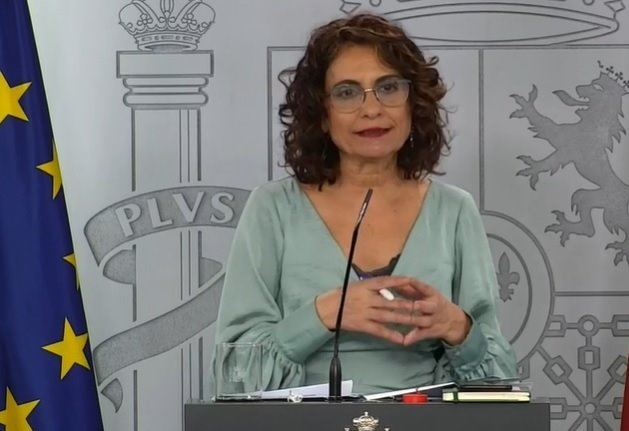 EUROPA PRESS ep la ministra de hacienda y portavoz del gobierno maria jesus montero durante la rueda de prensa