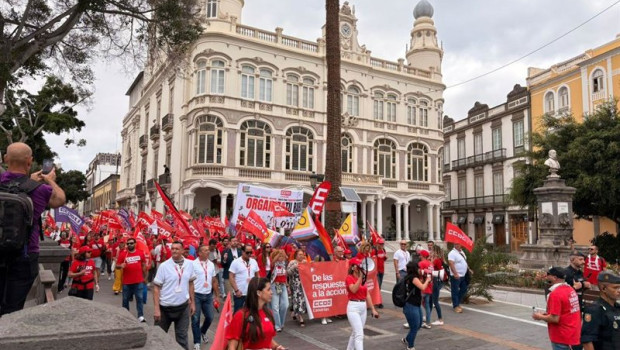 ep manifestacion de este jueves de ccoo en las palmas de gran canaria