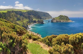ep northern coast at flores near ponta delgada azores islands