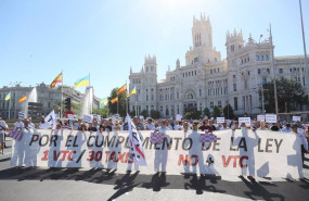 ep 30 taxis no vtc durante una marcha contra la reforma de la ley de transportes a 1 de junio de