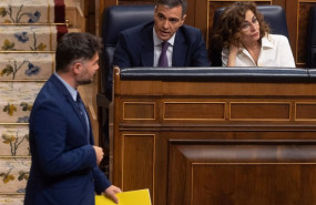 ep archivo   el portavoz de erc en el congreso gabriel rufian pasa delante del presidente del