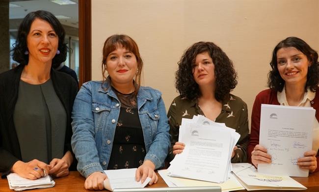 Diputadas de Unidos Podemos Rodríguez, Castañón, García Sempere y García Puig | EN MAREA ep diputadasunidosrodriguez castanon garcia semperegarcia puig