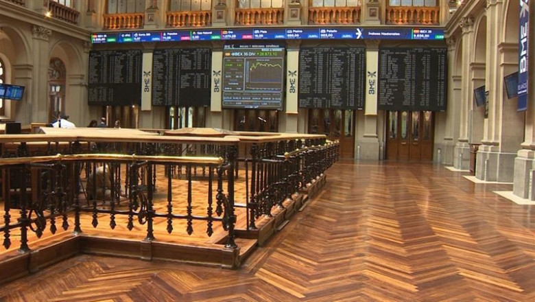 Palacio de la Bolsa de Madrid. | EUROPA PRESS - Archivo ep economiabolsa- ibex 35davueltapierde9300 puntos concaida07 enmedia sesion