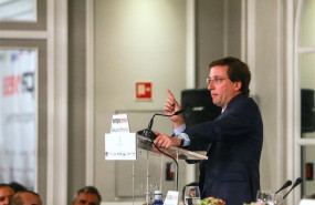 ep el alcalde de madrid jose luis martinez-almeida durante su intervencion en un desayuno de europa