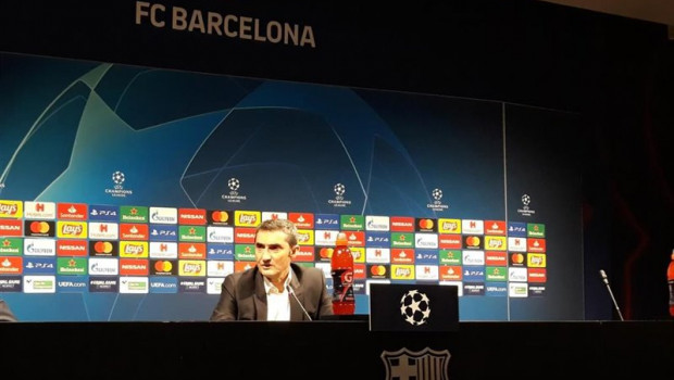 ep el entrenador del fc barcelona ernesto valverde en rueda de prensa tras el partido contra el