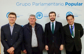 ep el lider del pp pablo casado se reune en el congreso con las organizaciones agracias asaja coag y