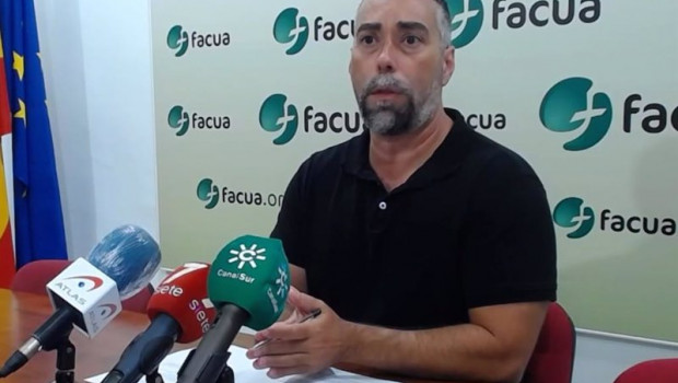 ep el portavoz de facua ruben sanchez en la rueda de prensa celebrada el dia 31 de agosto en sevilla