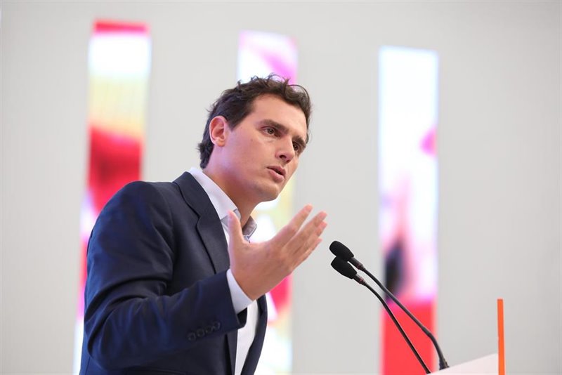 ep el presidente de ciudadanos albert rivera en una rueda de prensa en la sede del partido