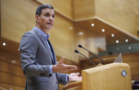 ep el presidente del gobierno pedro sanchez interviene durante su segundo cara a cara en el senado a