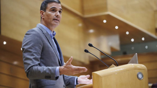 ep el presidente del gobierno pedro sanchez interviene durante su segundo cara a cara en el senado a