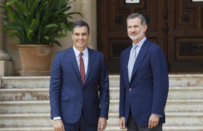 ep el rey felipe vi recibe al presidente del gobierno en funciones pedro sanchez en el palacio de