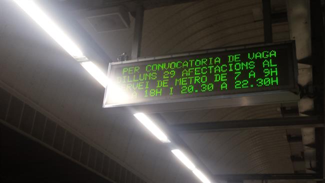 ep metrobarcelona registrara una nueva jornadahuelgalunes