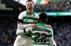 ep odsonne edouard y callum mcgregor celebran un gol del celtic ante el glagow rangers