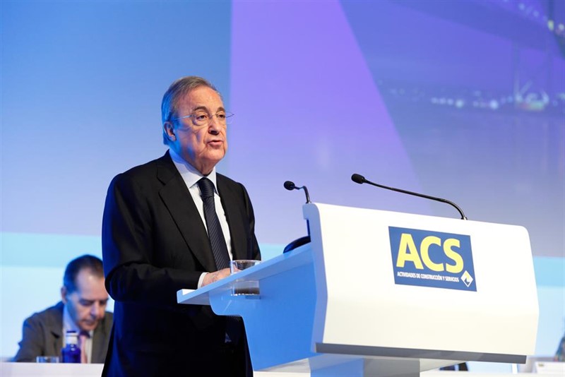 Florentino Pérez cobró 6,3 millones por su labor como presidente de ACS en 2019